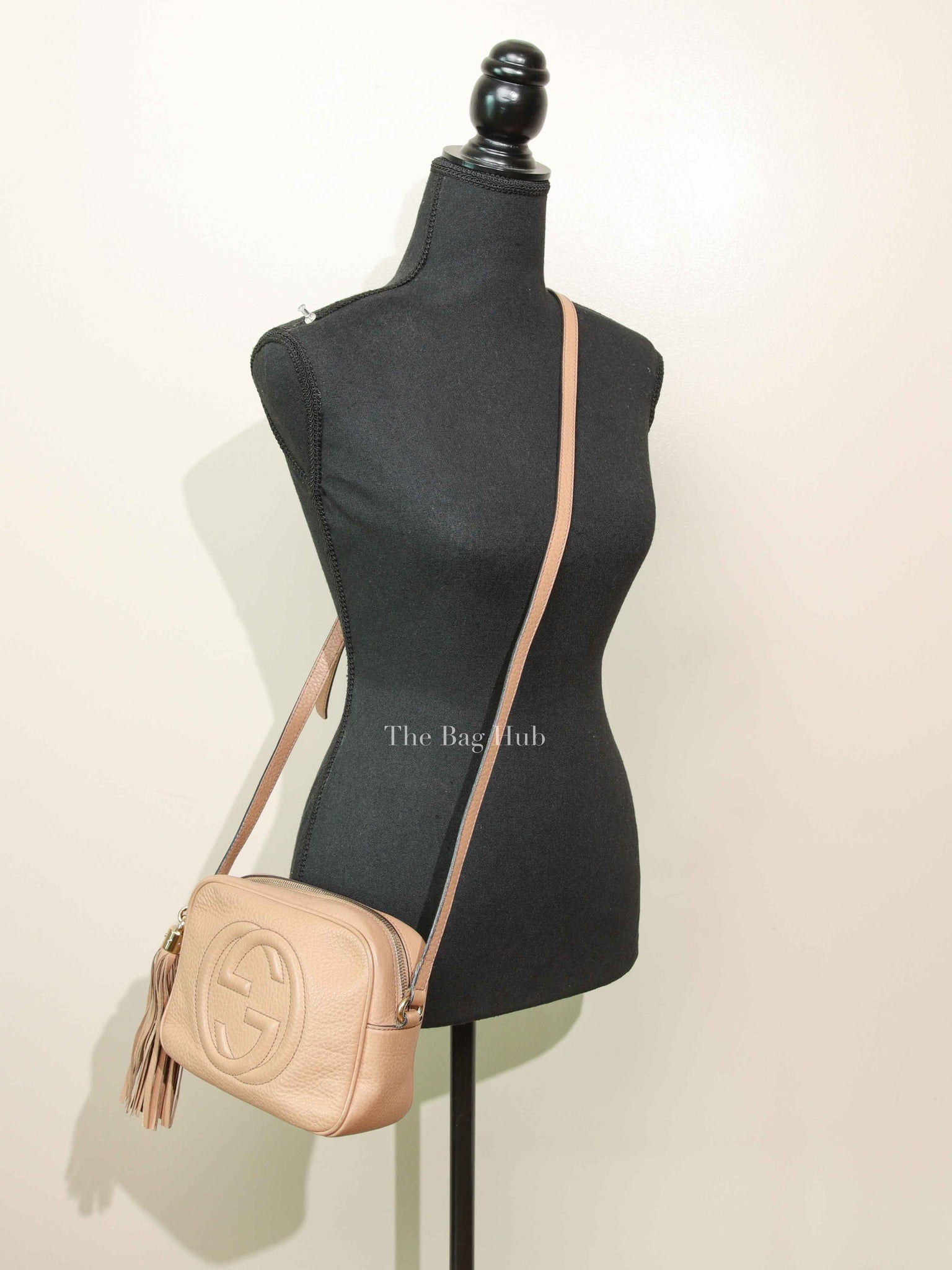 Gucci Beige Leather Soho Disco Small Crossbody Bag
