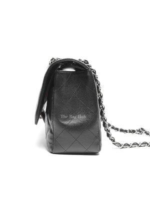 Chanel Black Caviar Quilted Classic Jumbo Double Flap Bag SHW