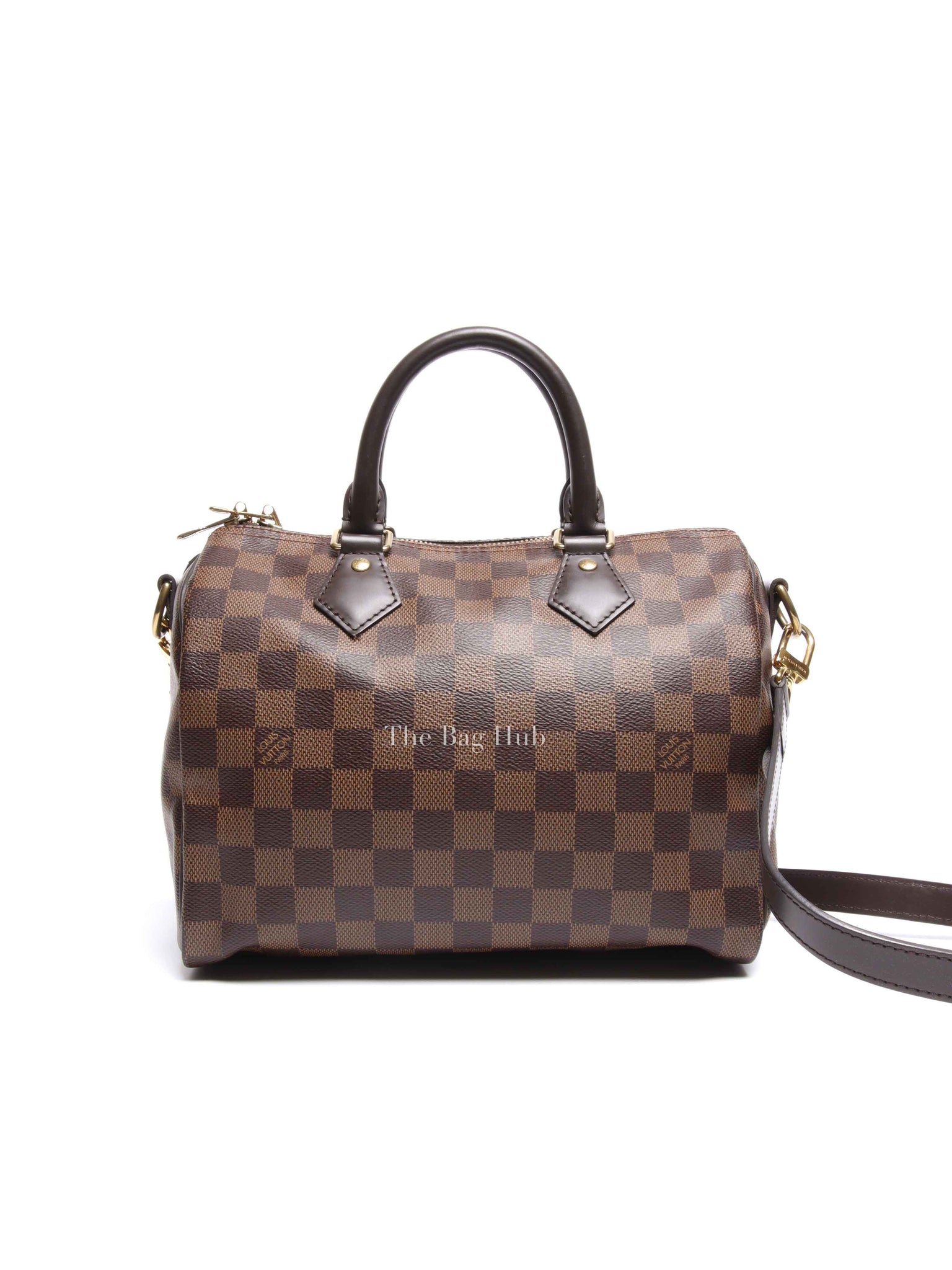 Louis Vuitton Damier Ebene Speedy Bandouliere 25 Bag
