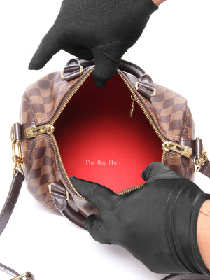 Louis Vuitton Damier Ebene Speedy Bandouliere 25 Bag