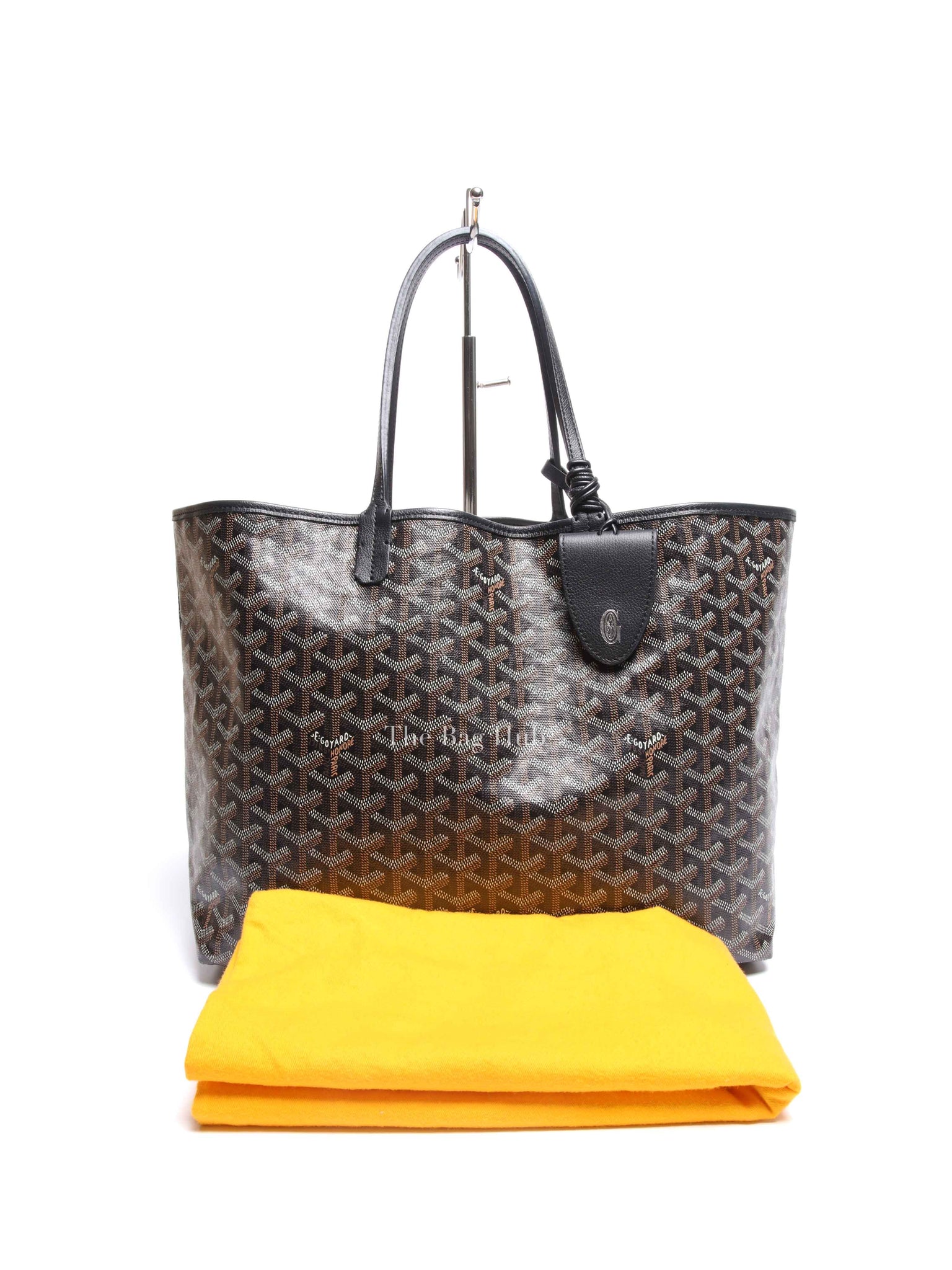 Goyard Black Canvas St. Louis PM Tote Bag