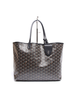 Goyard Black Canvas St. Louis PM Tote Bag
