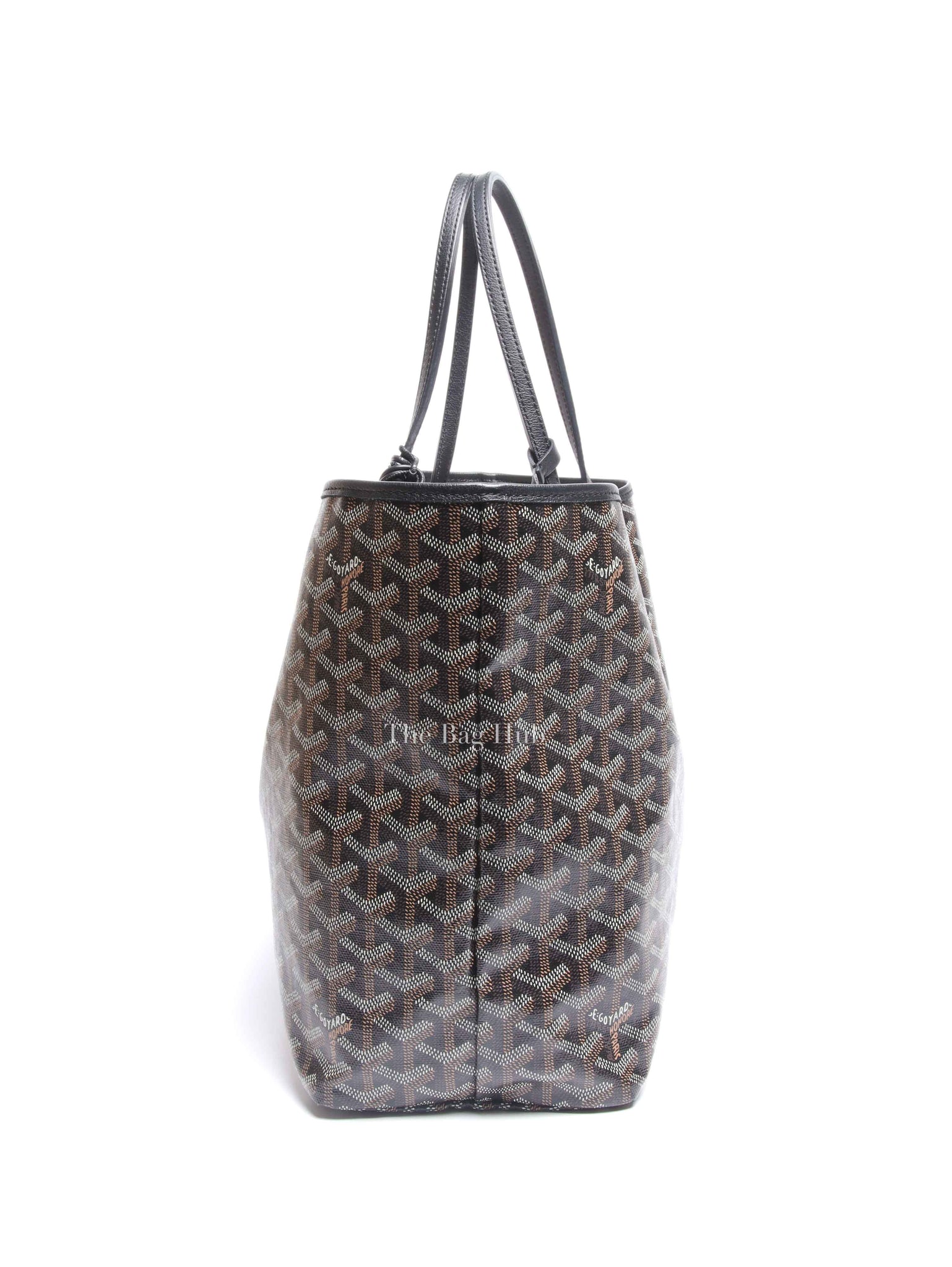 Goyard Black Canvas St. Louis PM Tote Bag