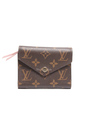Louis Vuitton Rose Ballerine Monogram Canvas Victorine Wallet