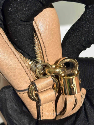 Gucci Beige Leather Soho Disco Small Crossbody Bag