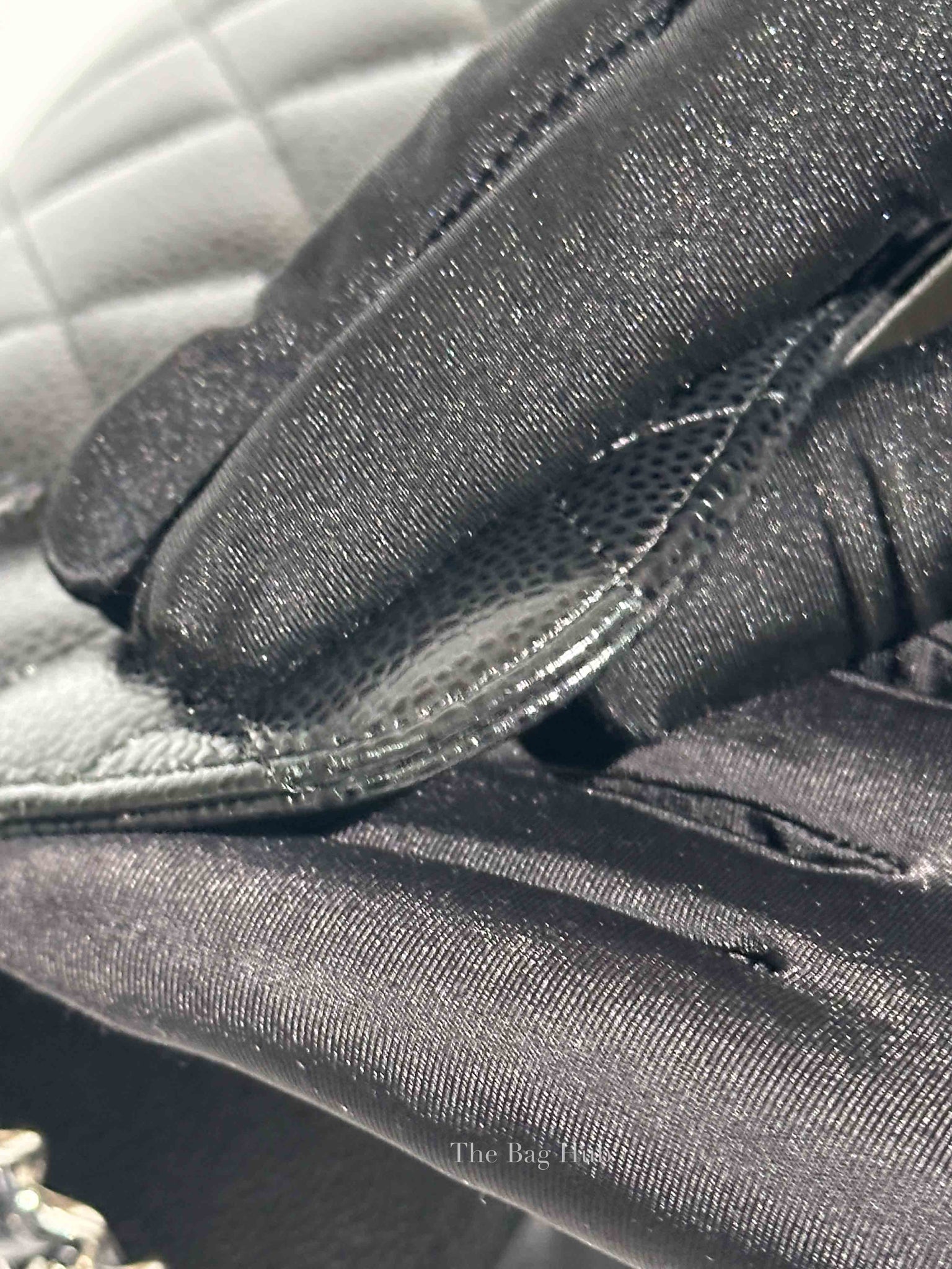 Chanel Black Caviar Quilted Classic Jumbo Double Flap Bag SHW