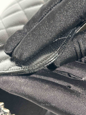 Chanel Black Caviar Quilted Classic Jumbo Double Flap Bag SHW