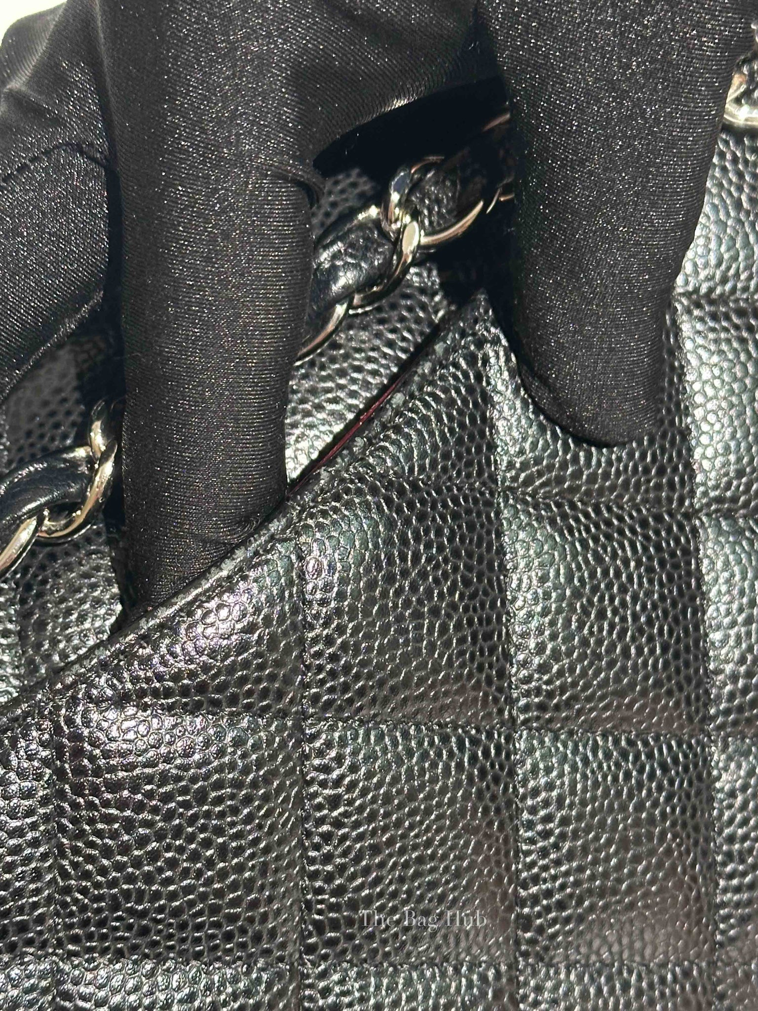 Chanel Black Caviar Quilted Classic Jumbo Double Flap Bag SHW