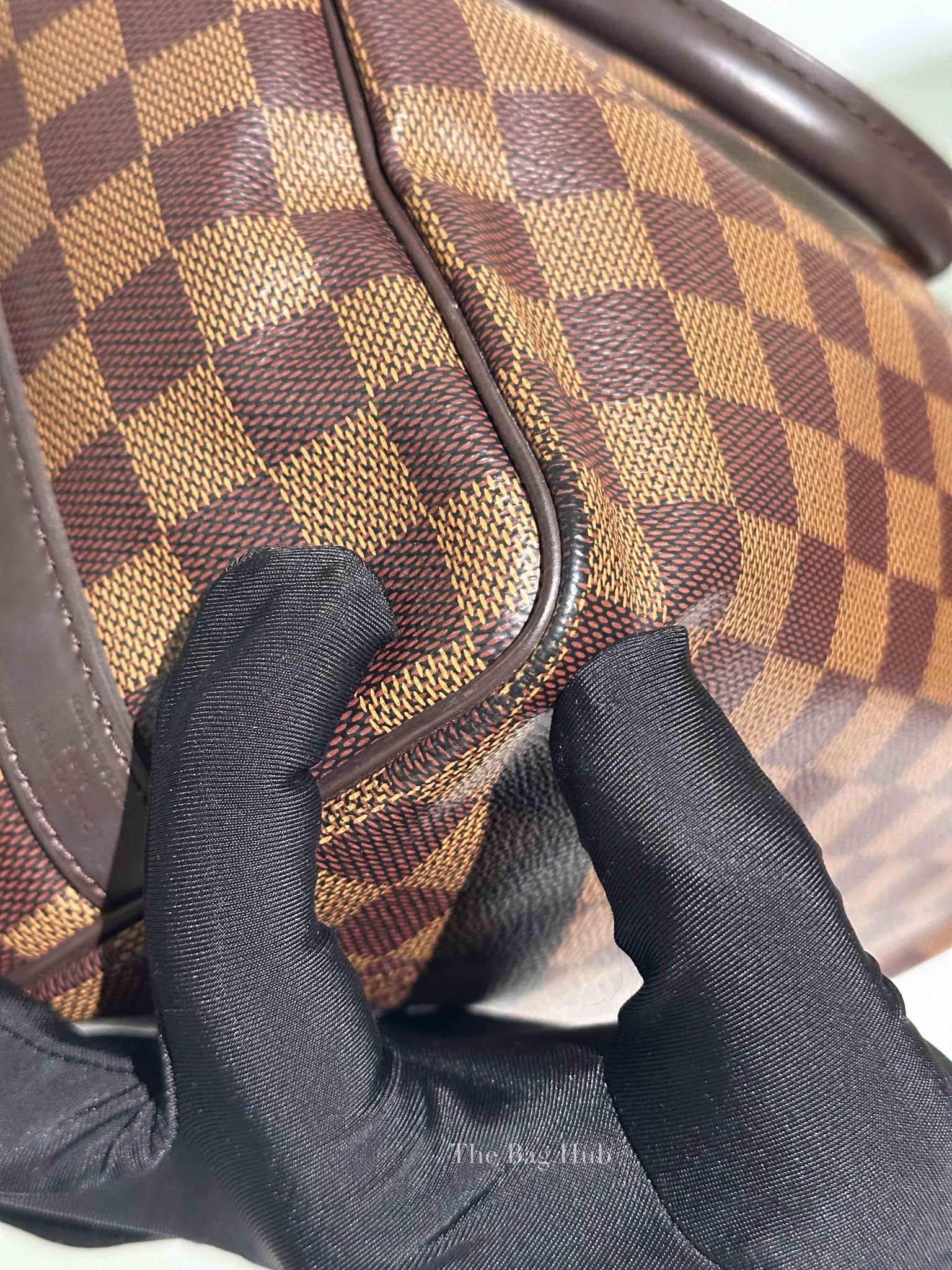Louis Vuitton Damier Ebene Speedy Bandouliere 25 Bag