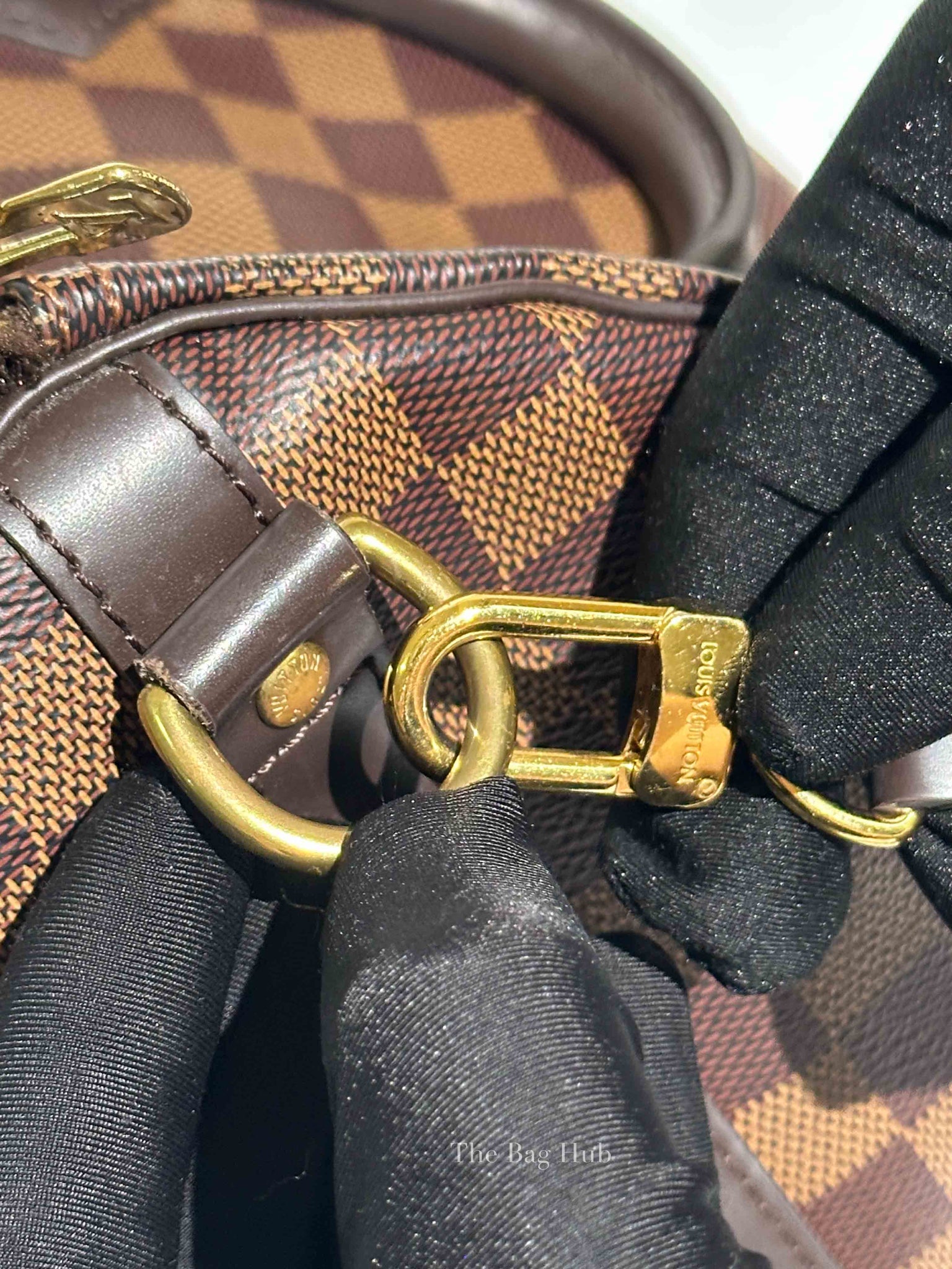 Louis Vuitton Damier Ebene Speedy Bandouliere 25 Bag