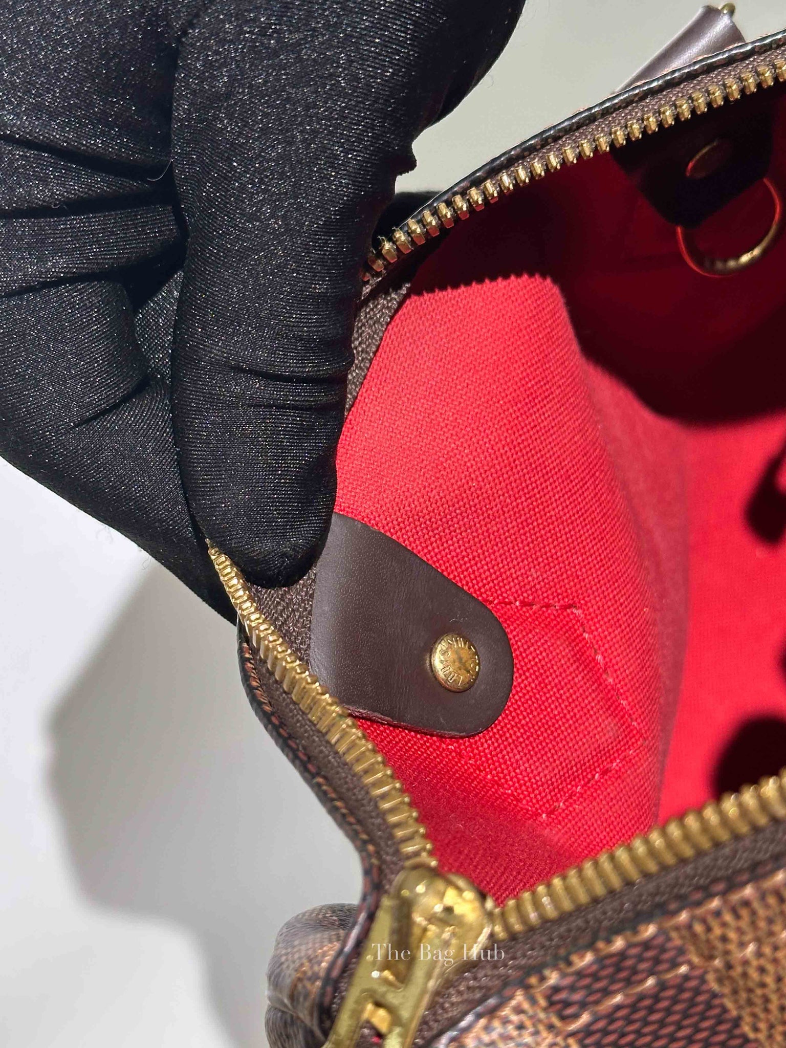 Louis Vuitton Damier Ebene Speedy Bandouliere 25 Bag