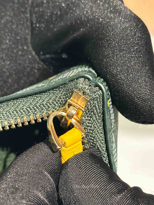 Faure Le Page Empire Green Canvas Key Pouch
