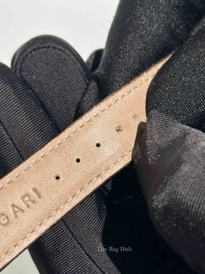 Bvlgari Brown Leather Giappone Edition Carbon Gold Watch 33mm
