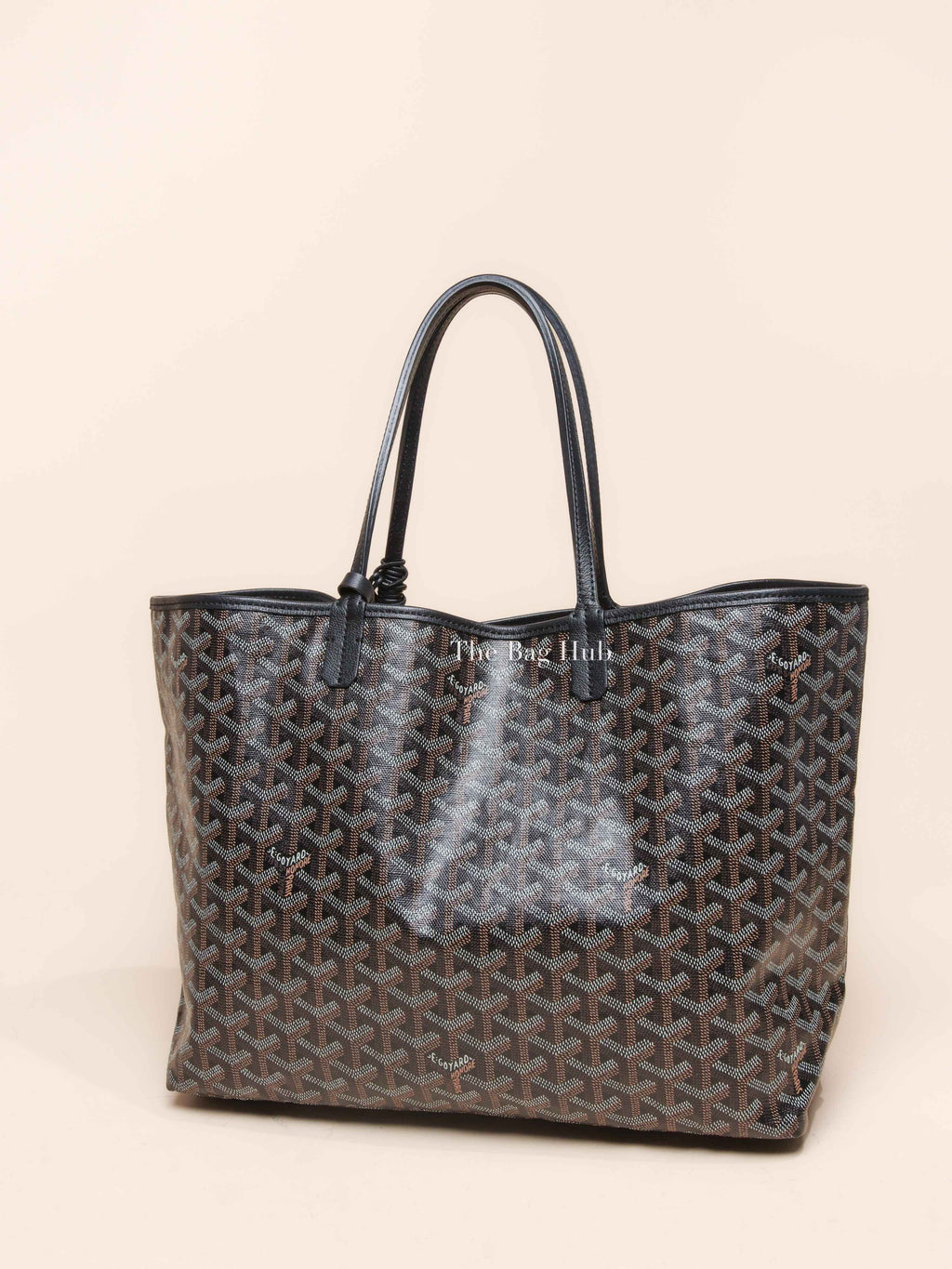 Goyard Black Canvas St. Louis PM Tote Bag