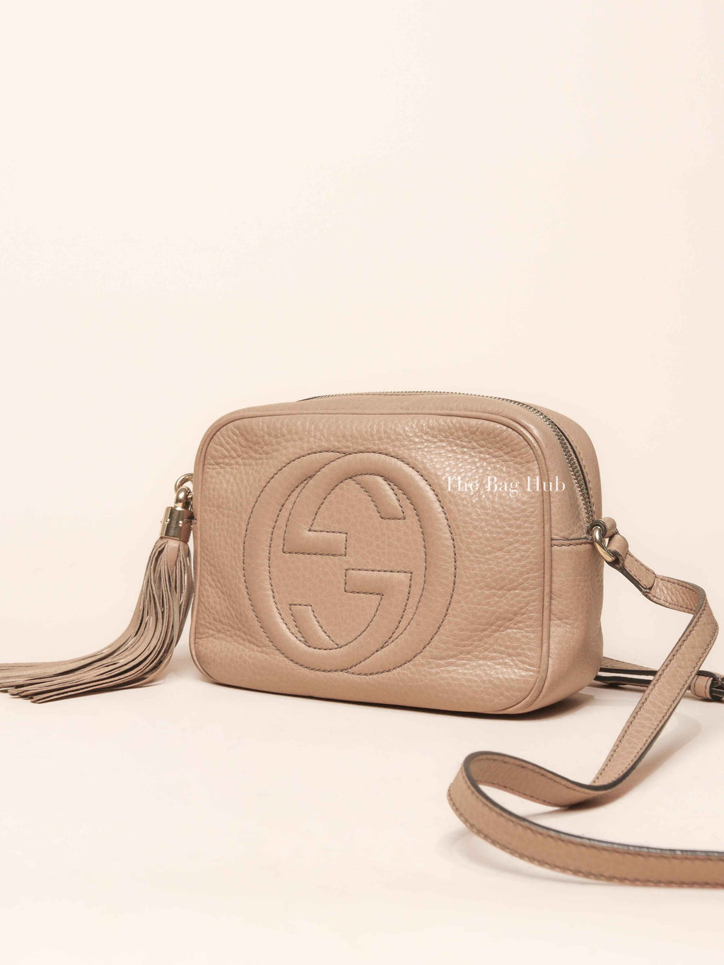 Gucci Beige Leather Soho Disco Small Crossbody Bag
