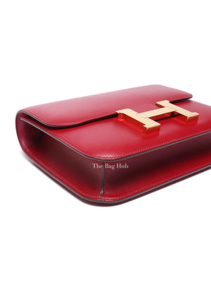 Hermes Rubis Veau Tadelakt Constance 1-24 Bag GHW