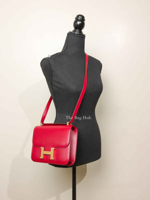 Hermes Rubis Veau Tadelakt Constance 1-24 Bag GHW