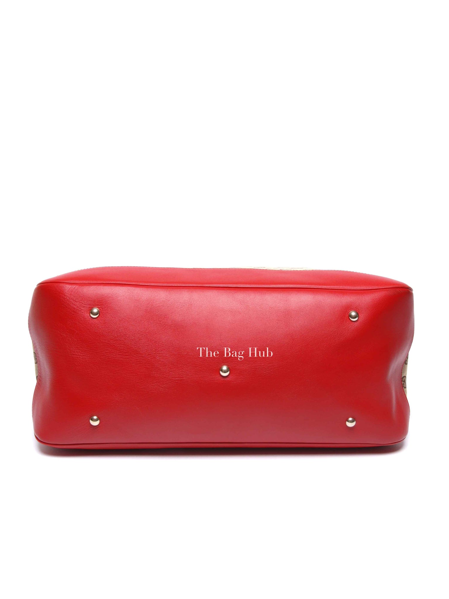 Gucci Red Monogram Large Valentine Tote Bag