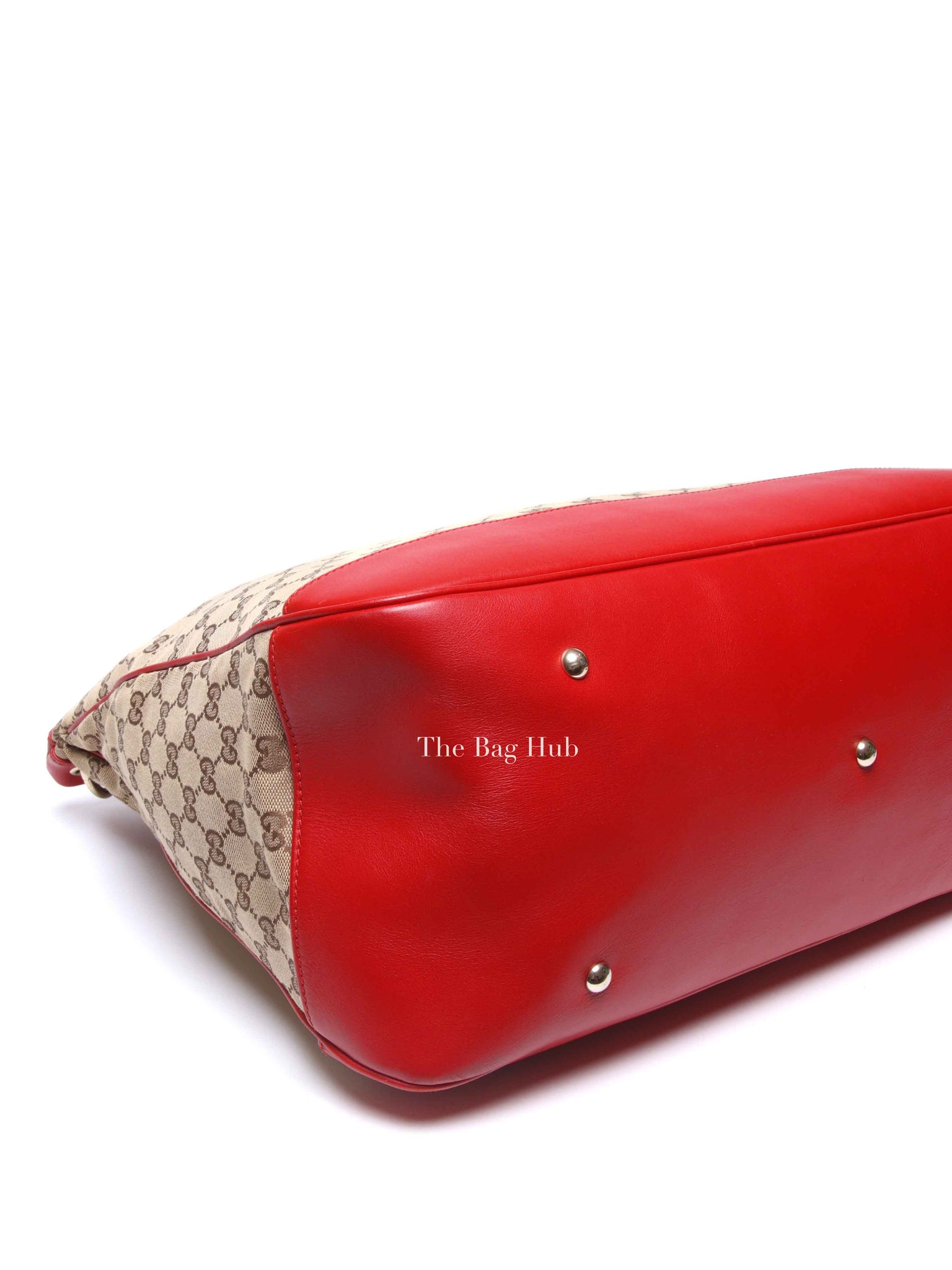 Gucci Red Monogram Large Valentine Tote Bag