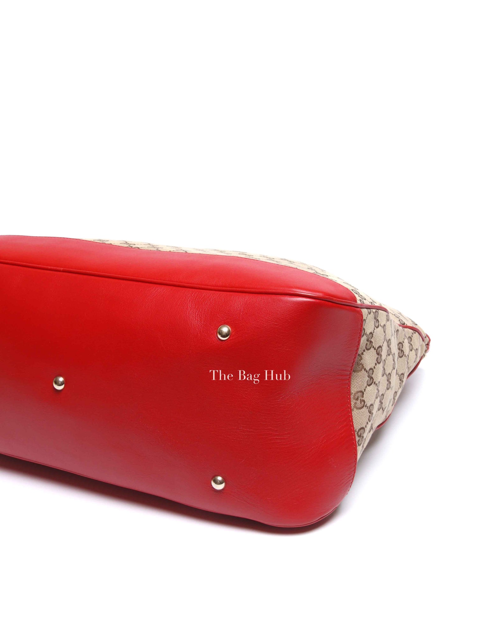 Gucci Red Monogram Large Valentine Tote Bag