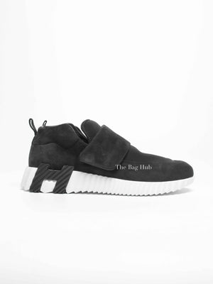 Hermes Noir Suede H Sneakers Size 39