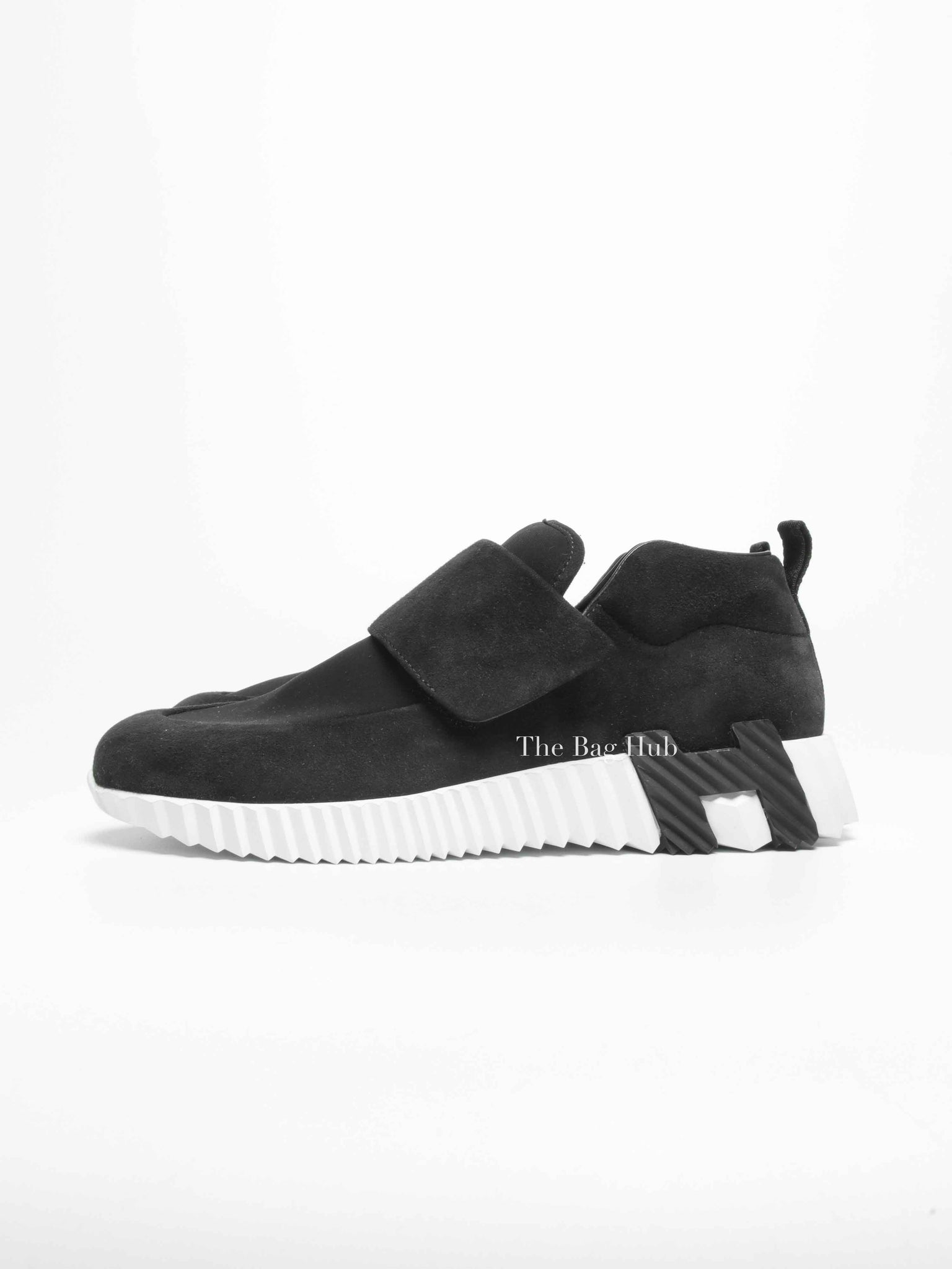 Hermes Noir Suede H Sneakers Size 39