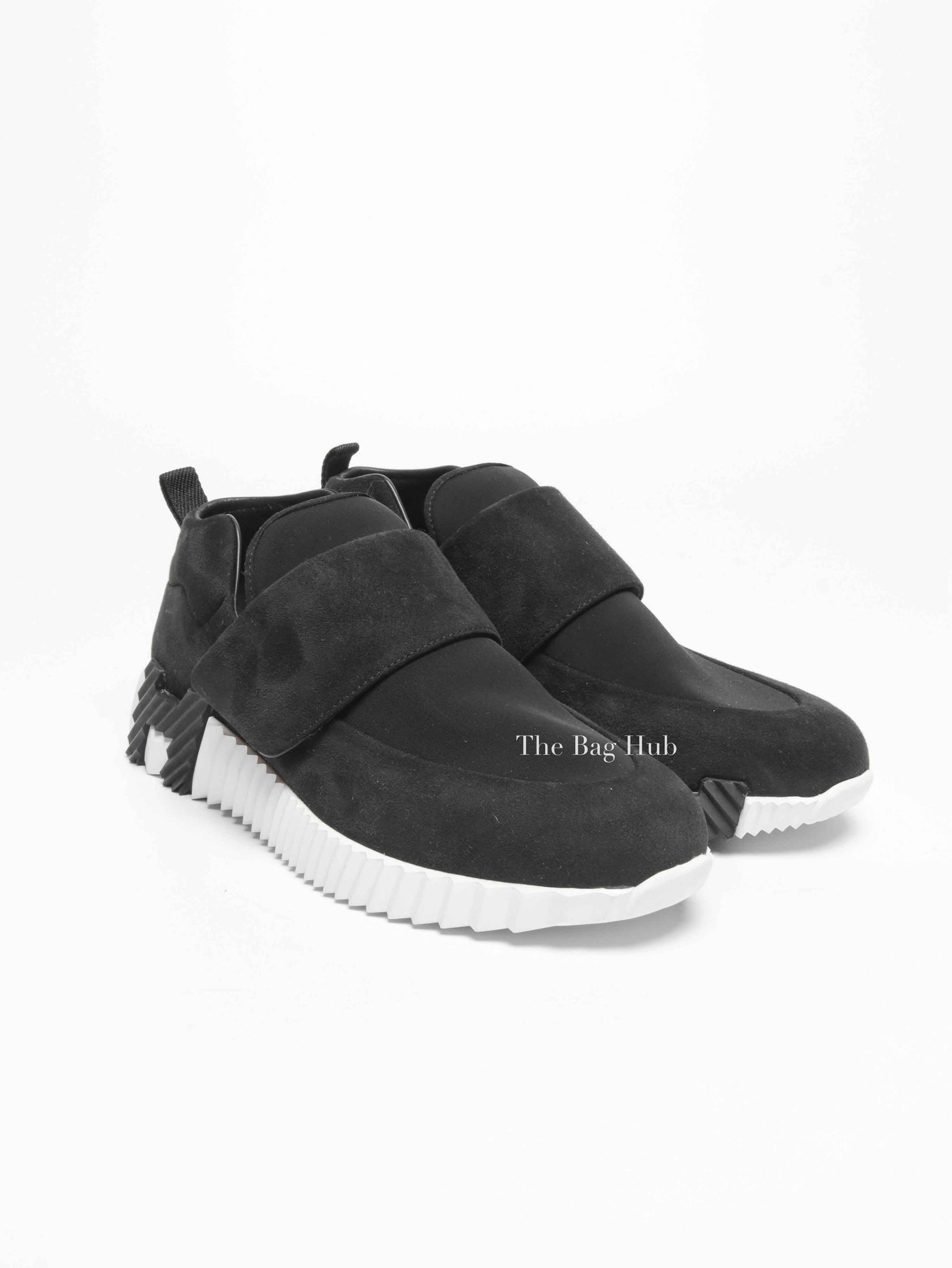 Hermes Noir Suede H Sneakers Size 39