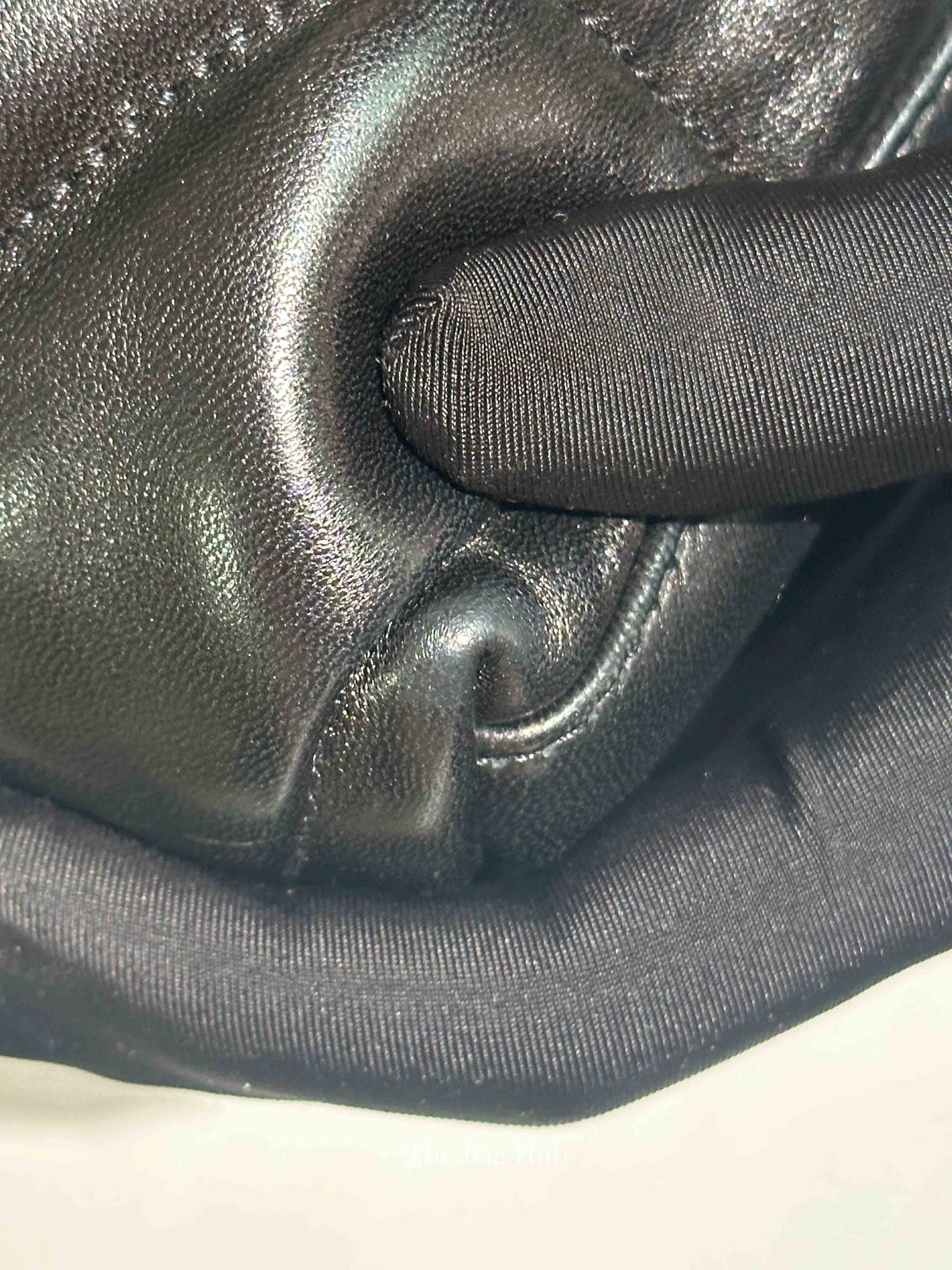 Saint Laurent Black Lambskin Quilted Toy Loulou Puffer Monochrome Chain Satchel Bag