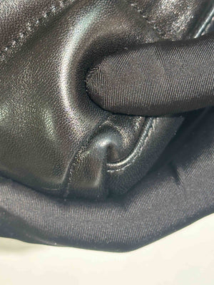 Saint Laurent Black Lambskin Quilted Toy Loulou Puffer Monochrome Chain Satchel Bag