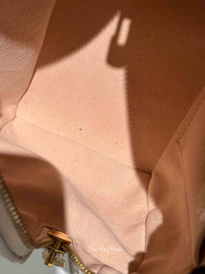 Louis Vuitton White Latte/Chamallow Bicolor Empreinte Leather Monogram Speedy Bandouliere 20 Bag