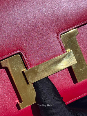 Hermes Rubis Veau Tadelakt Constance 1-24 Bag GHW