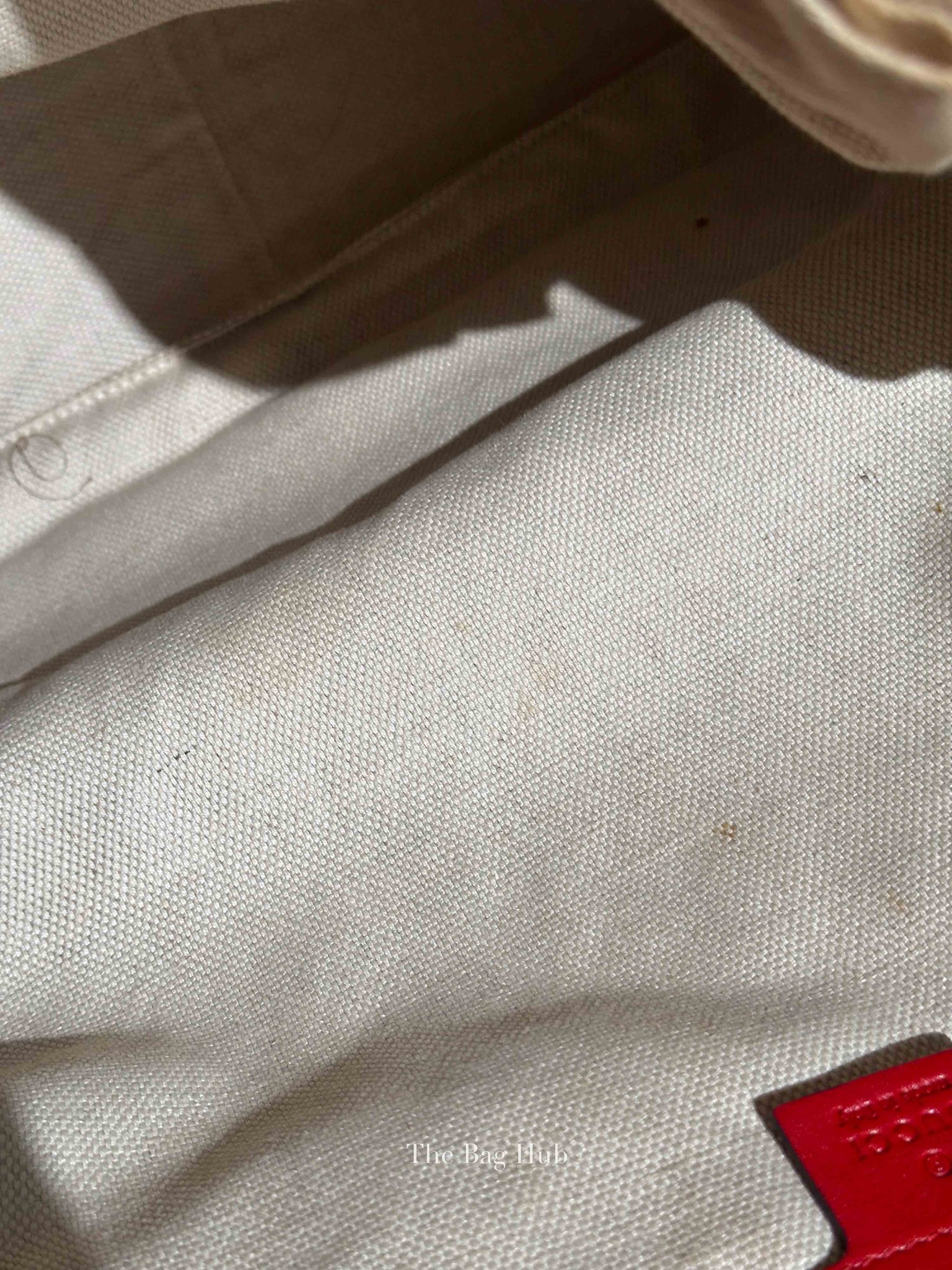 Gucci Red Monogram Large Valentine Tote Bag
