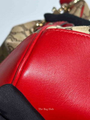 Gucci Red Monogram Large Valentine Tote Bag