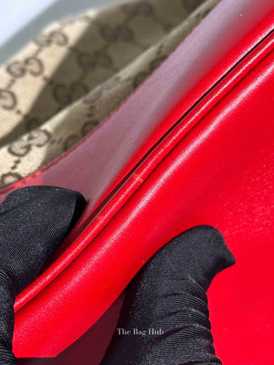 Gucci Red Monogram Large Valentine Tote Bag