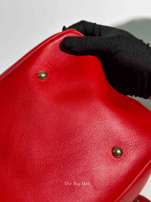 Gucci Red Monogram Large Valentine Tote Bag