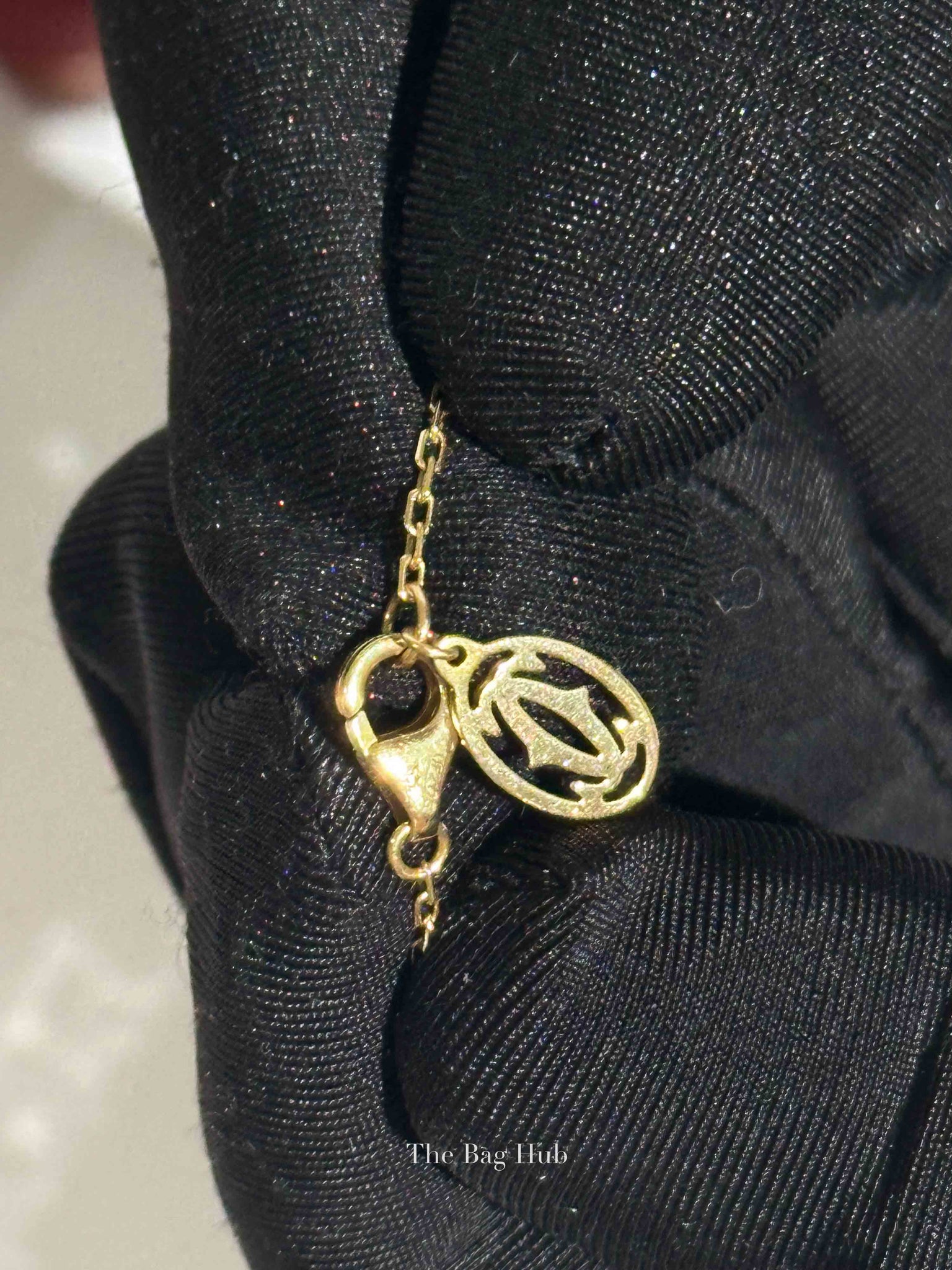 Cartier 18K Yellow Gold D'Amour Pendant Brilliant-Cut Diamond Necklace Large Model