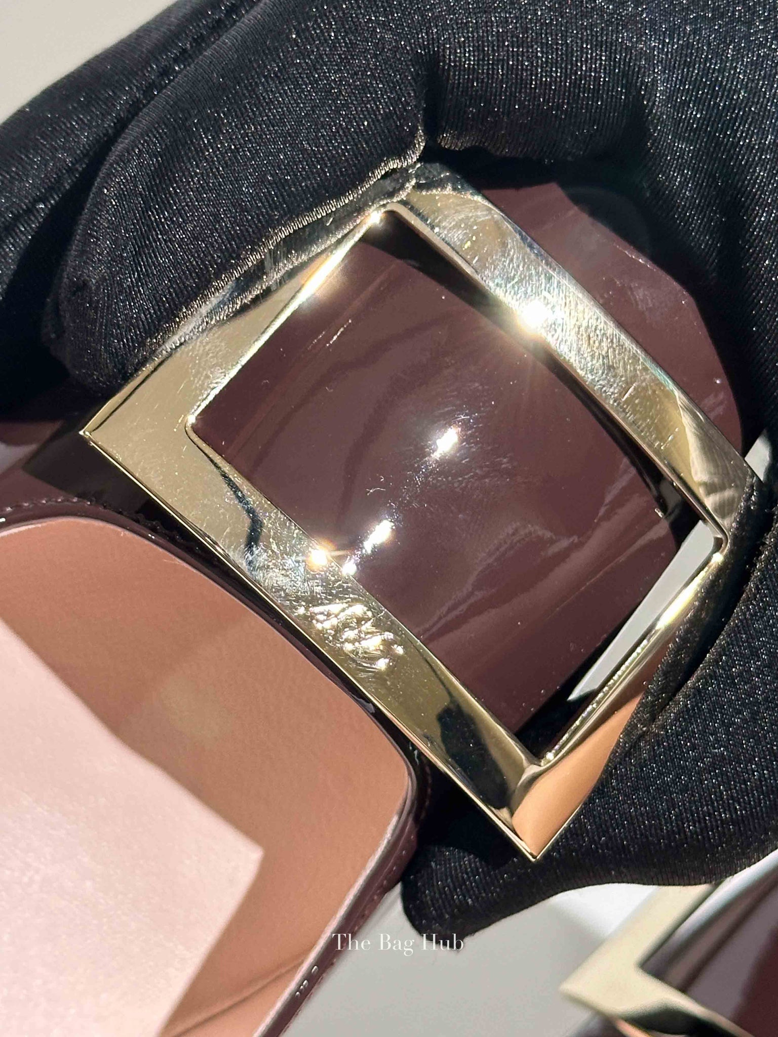 Roger Vivier Brown Patent Leather Trompette Pumps 70 Size 38