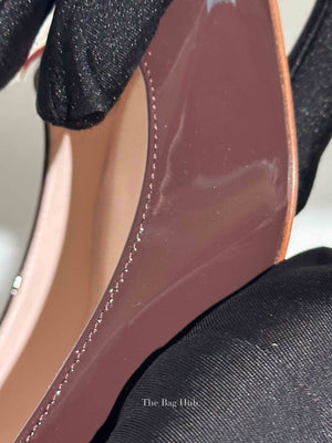Roger Vivier Brown Patent Leather Trompette Pumps 70 Size 38
