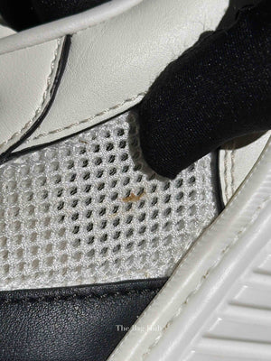 Bottega Veneta Black/White/Grey Leather/Mesh Speedster Sneakers Size 39.5