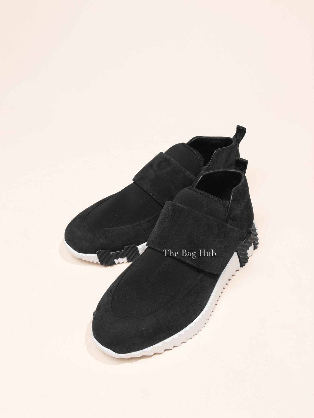 Hermes Noir Suede H Sneakers Size 39