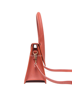 Jacquemus Brick Brown Nubuck Leather Le Grand Chiquito Top Handle Bag