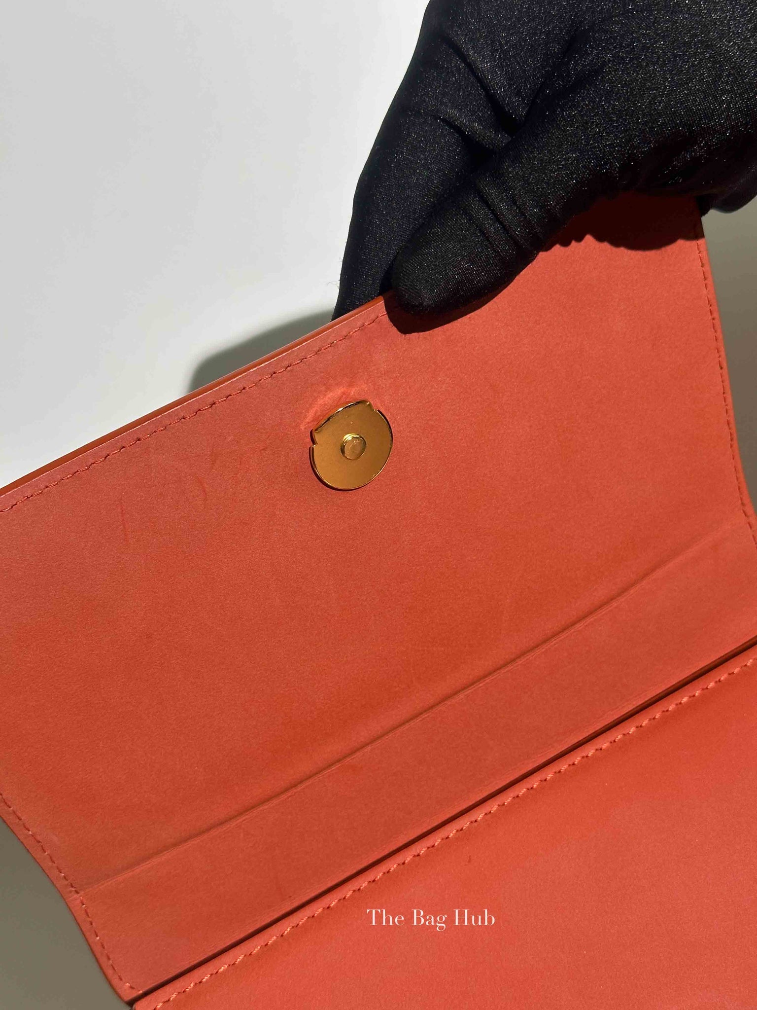 Jacquemus Brick Brown Nubuck Leather Le Grand Chiquito Top Handle Bag