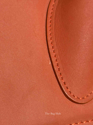 Jacquemus Brick Brown Nubuck Leather Le Grand Chiquito Top Handle Bag