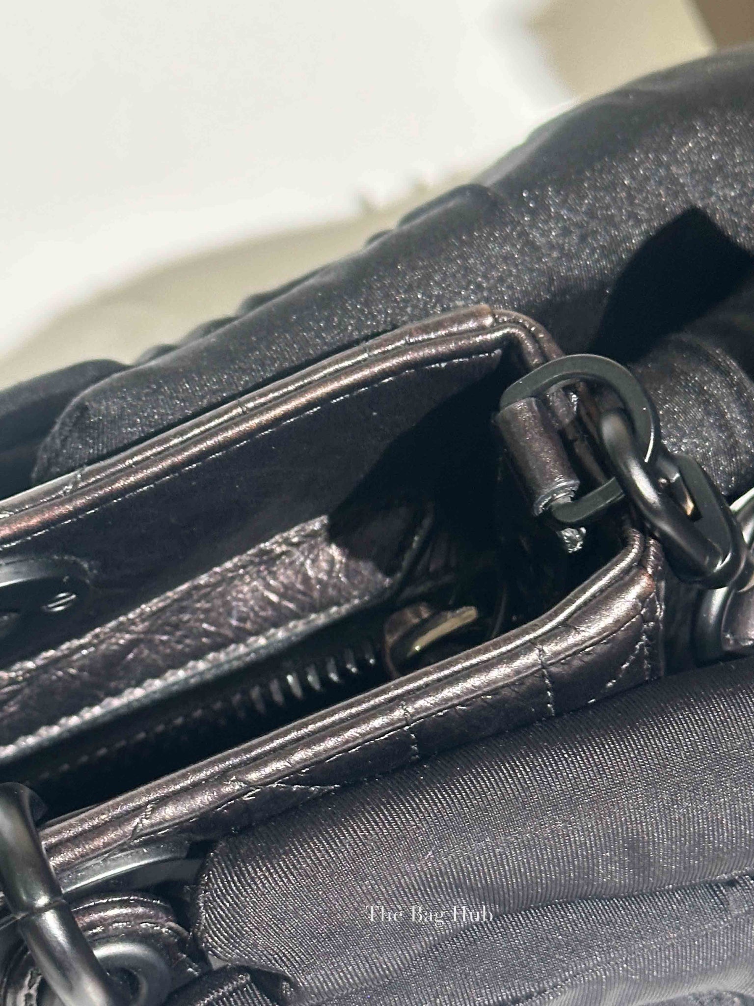 Dior Black Macrocannage Crinkled Calfskin Small Lady D-Sire My ABCDior Bag