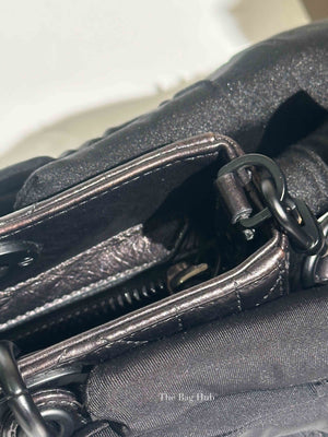 Dior Black Macrocannage Crinkled Calfskin Small Lady D-Sire My ABCDior Bag