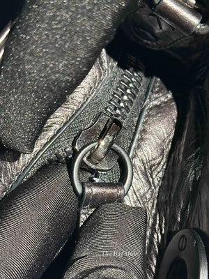 Dior Black Macrocannage Crinkled Calfskin Small Lady D-Sire My ABCDior Bag