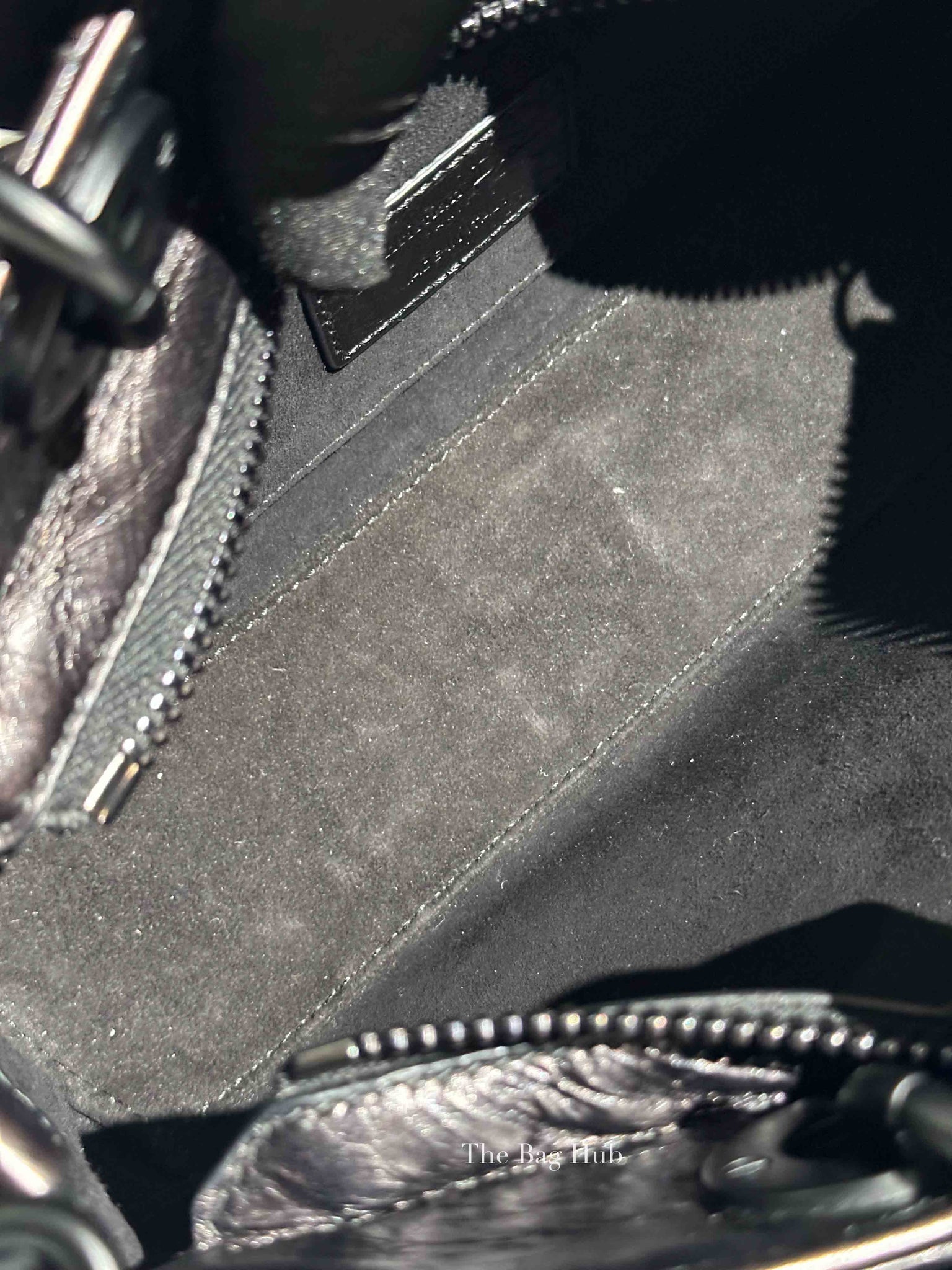Dior Black Macrocannage Crinkled Calfskin Small Lady D-Sire My ABCDior Bag