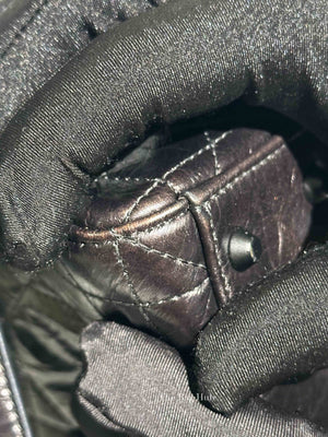 Dior Black Macrocannage Crinkled Calfskin Small Lady D-Sire My ABCDior Bag