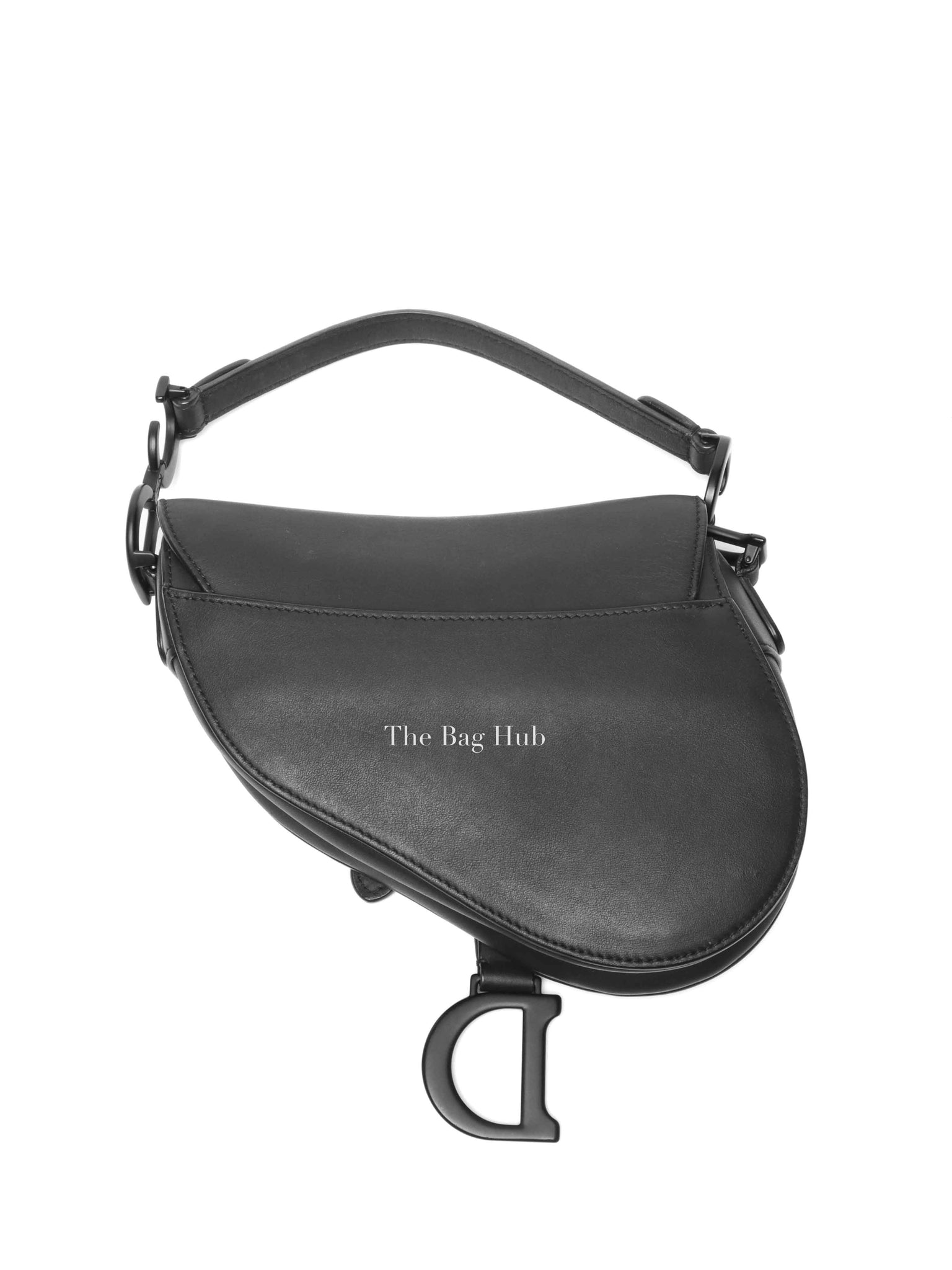 Dior Black Ultra Matte Calfskin Mini Saddle Bag