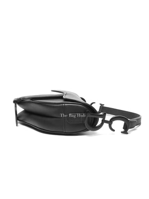 Dior Black Ultra Matte Calfskin Mini Saddle Bag